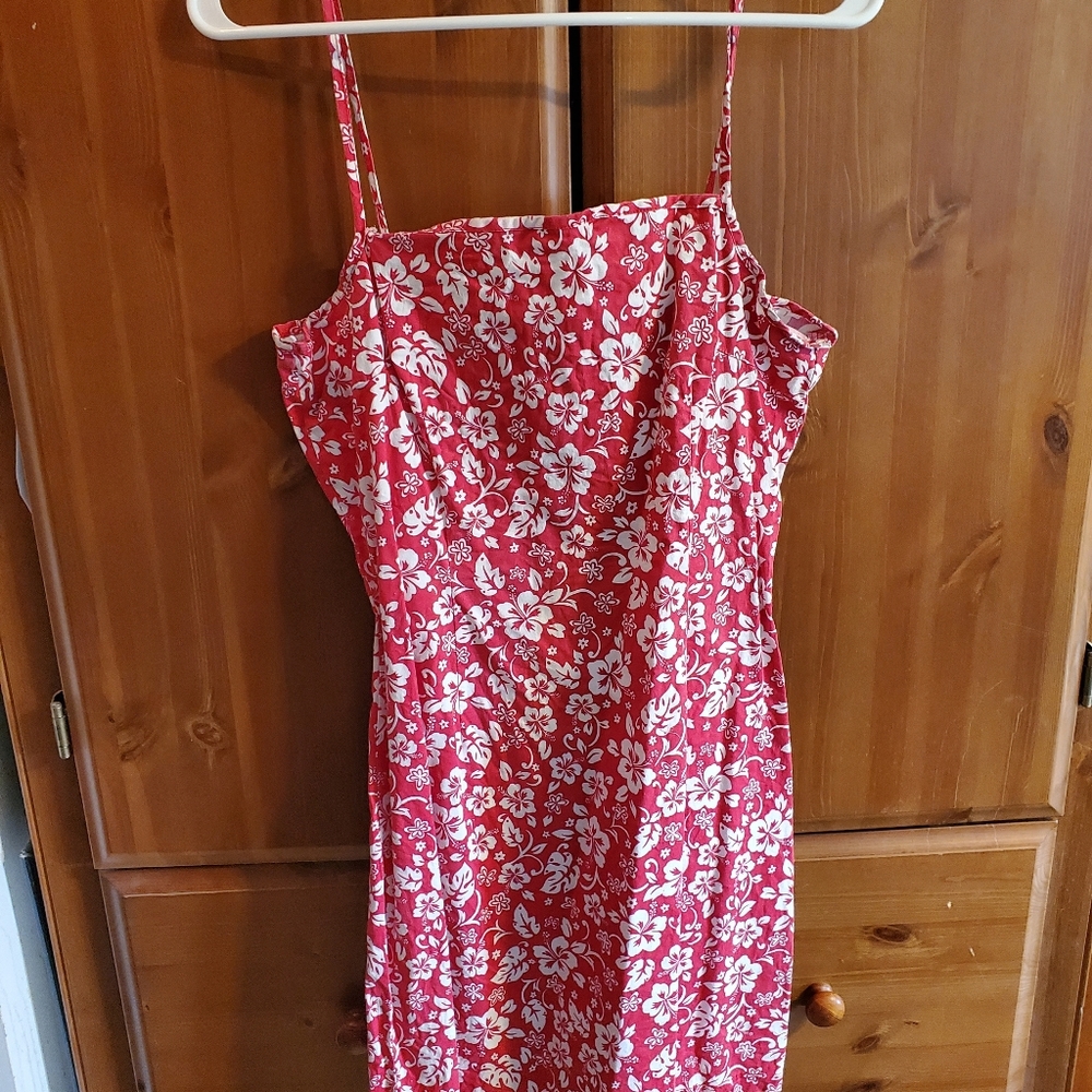 Red sun dress